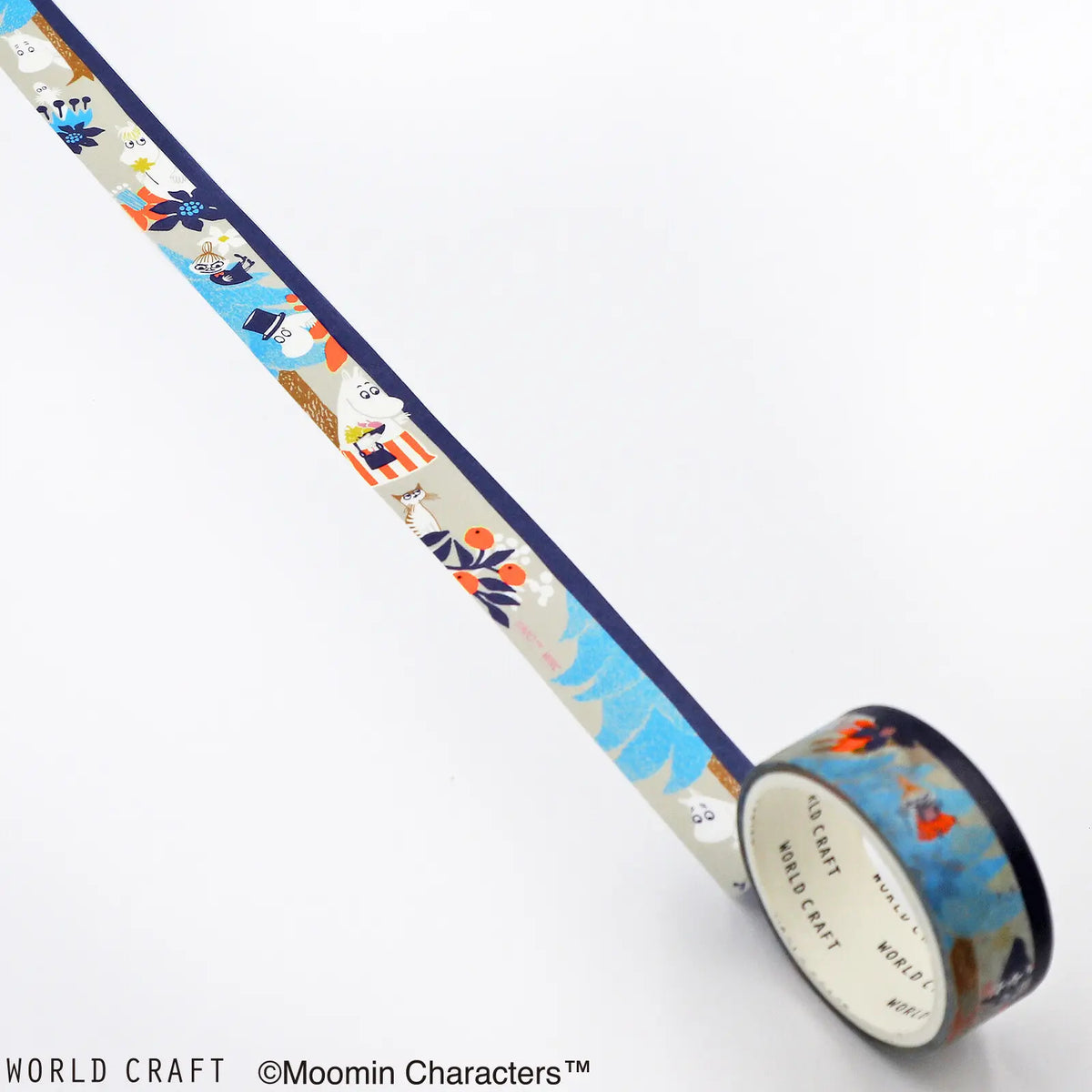 World Craft Moomin Characters Japanese Washi Masking Tape, 15mm x 5m