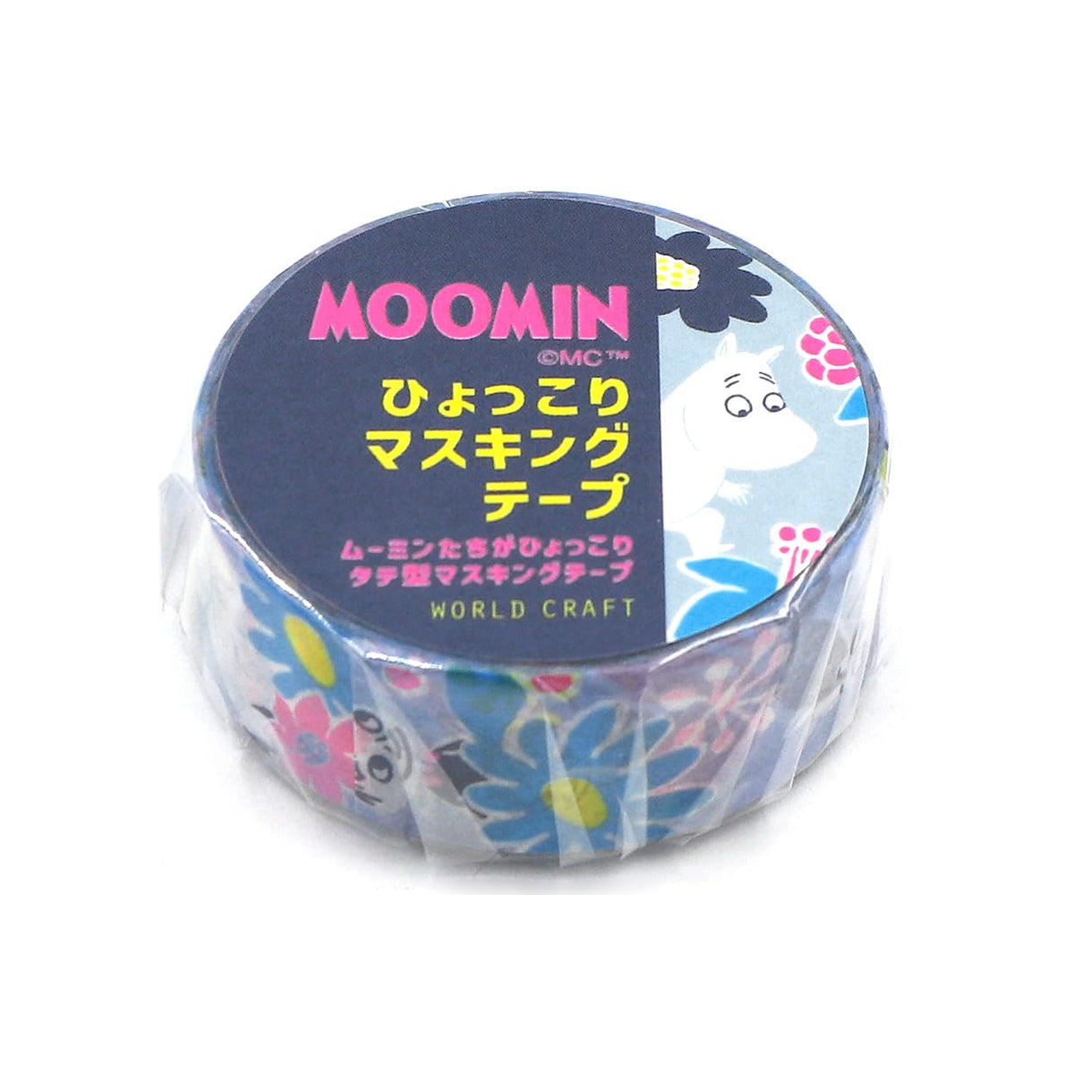 World Craft Moomin Characters Japanese Washi Masking Tape, 15mm x 5m