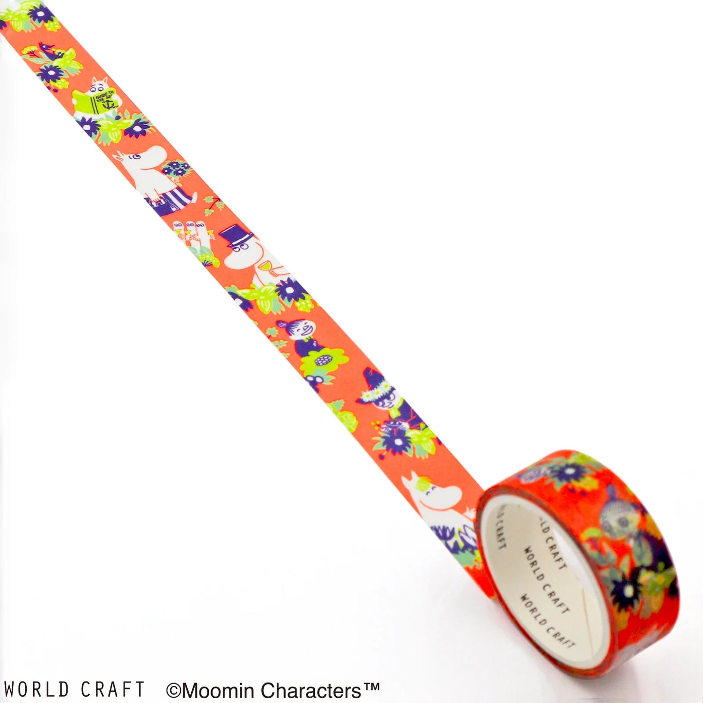 World Craft Moomin Characters Japanese Washi Masking Tape, 15mm x 5m
