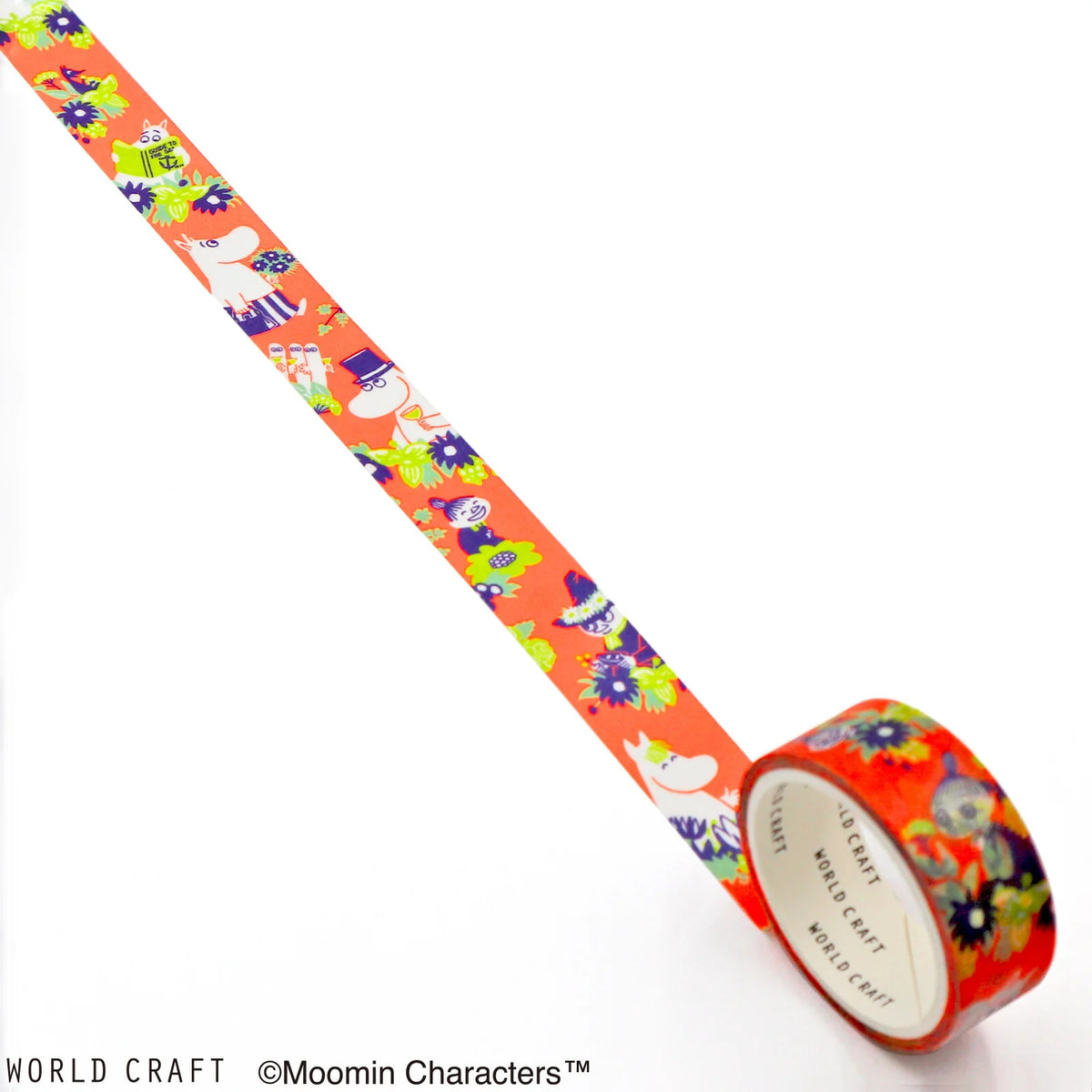World Craft Moomin Characters Japanese Washi Masking Tape, 15mm x 5m