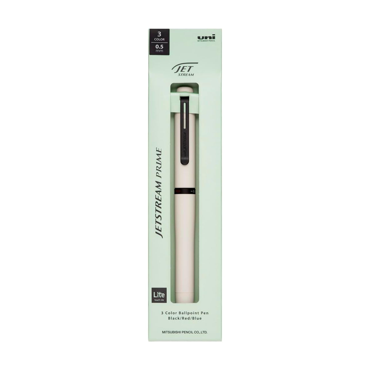 Uni Jetstream Prime Twist-Action 0.5mm 3C Lite Touch Ink Ballpoint Pen