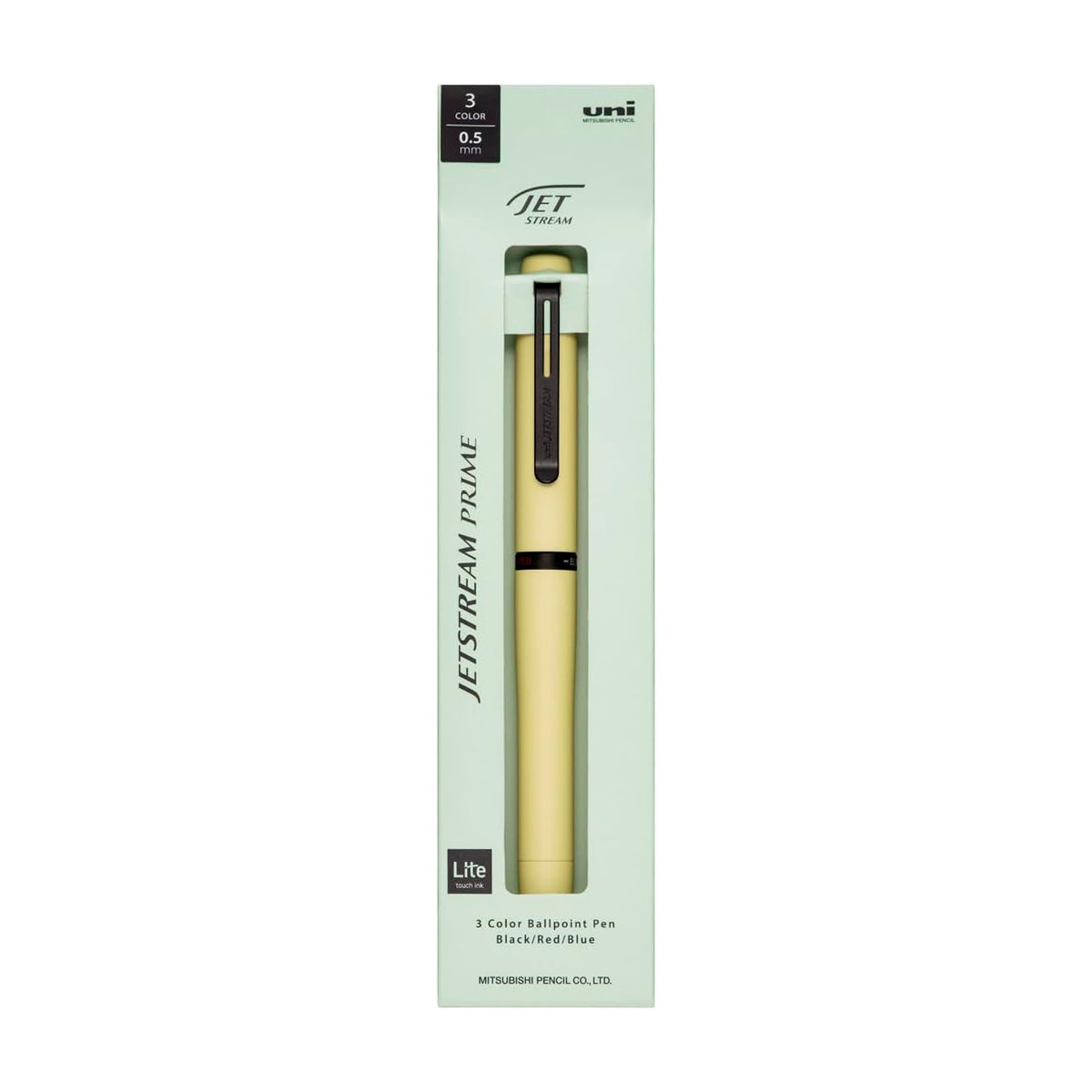 Uni Jetstream Prime Twist-Action 0.5mm 3C Lite Touch Ink Ballpoint Pen