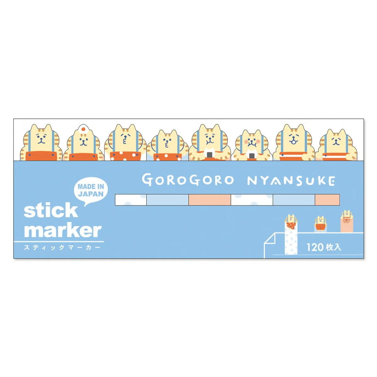 Mind Wave Gorogoro Nyansuke Cutie Cats Sticky Index Marker Tabs (120 sheets)