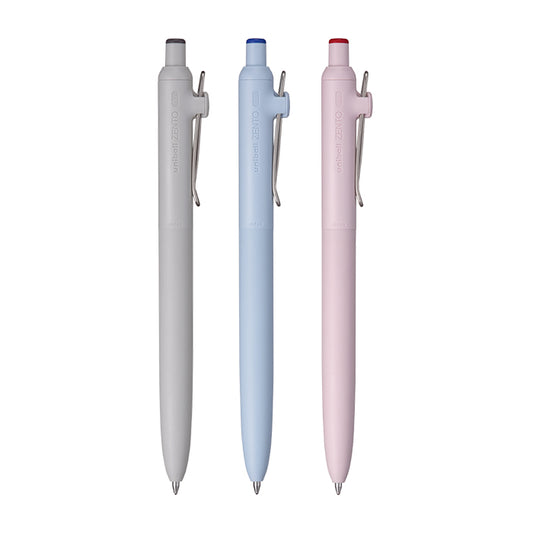 Uni ZENTO Basic 0.7mm Water-Based Black Blue Red Ballpoint Pen (Pack of 3)