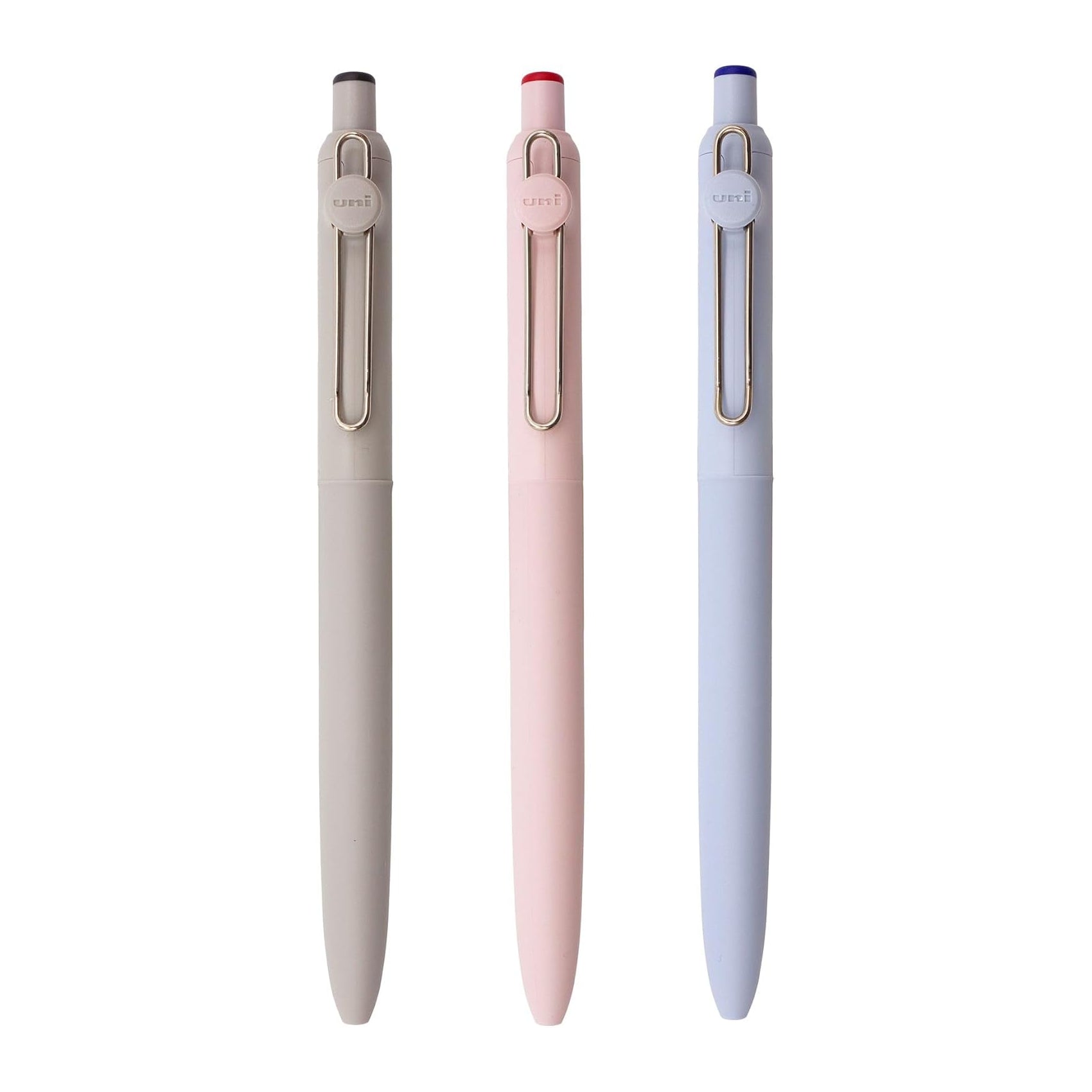 Uni ZENTO Basic 0.7mm Water-Based Black Blue Red Ballpoint Pen (Pack of 3)