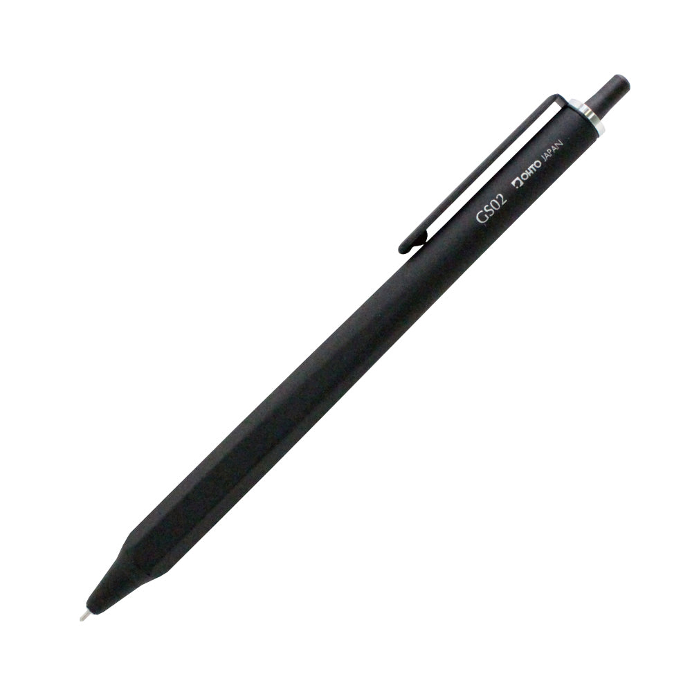 OHTO GS02 Quick Drying 0.5mm Hexagonal Grip Black Ink Roller Gel Pen
