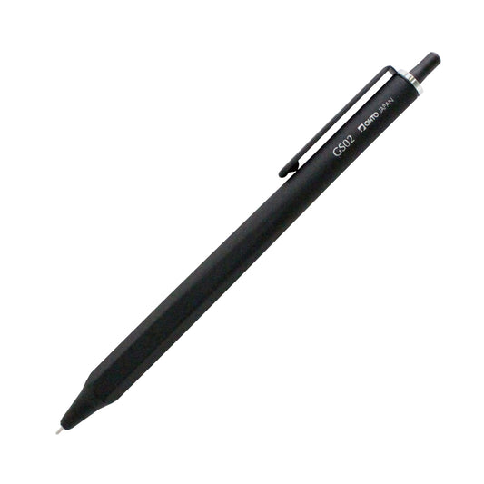 OHTO GS02 Quick Drying 0.5mm Hexagonal Grip Black Ink Roller Gel Pen