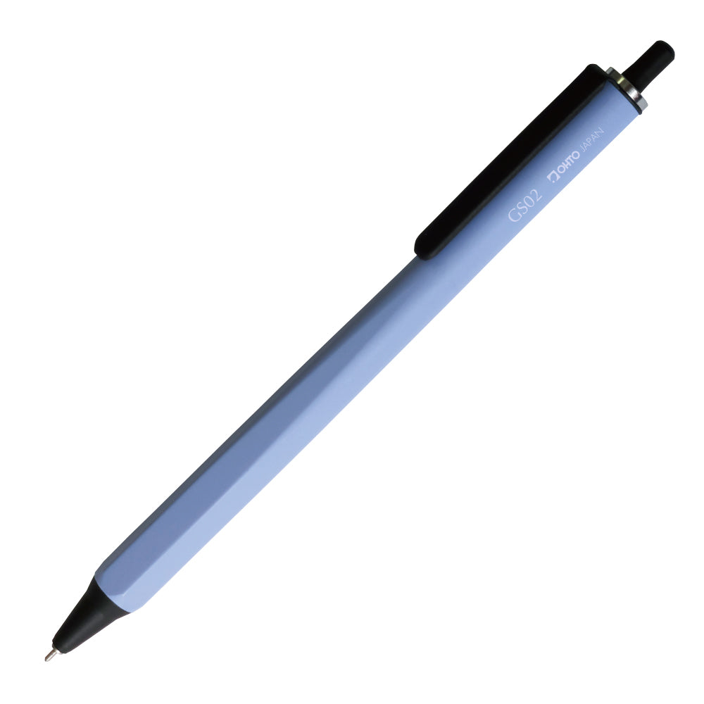OHTO GS02 Quick Drying 0.5mm Hexagonal Grip Black Ink Roller Gel Pen