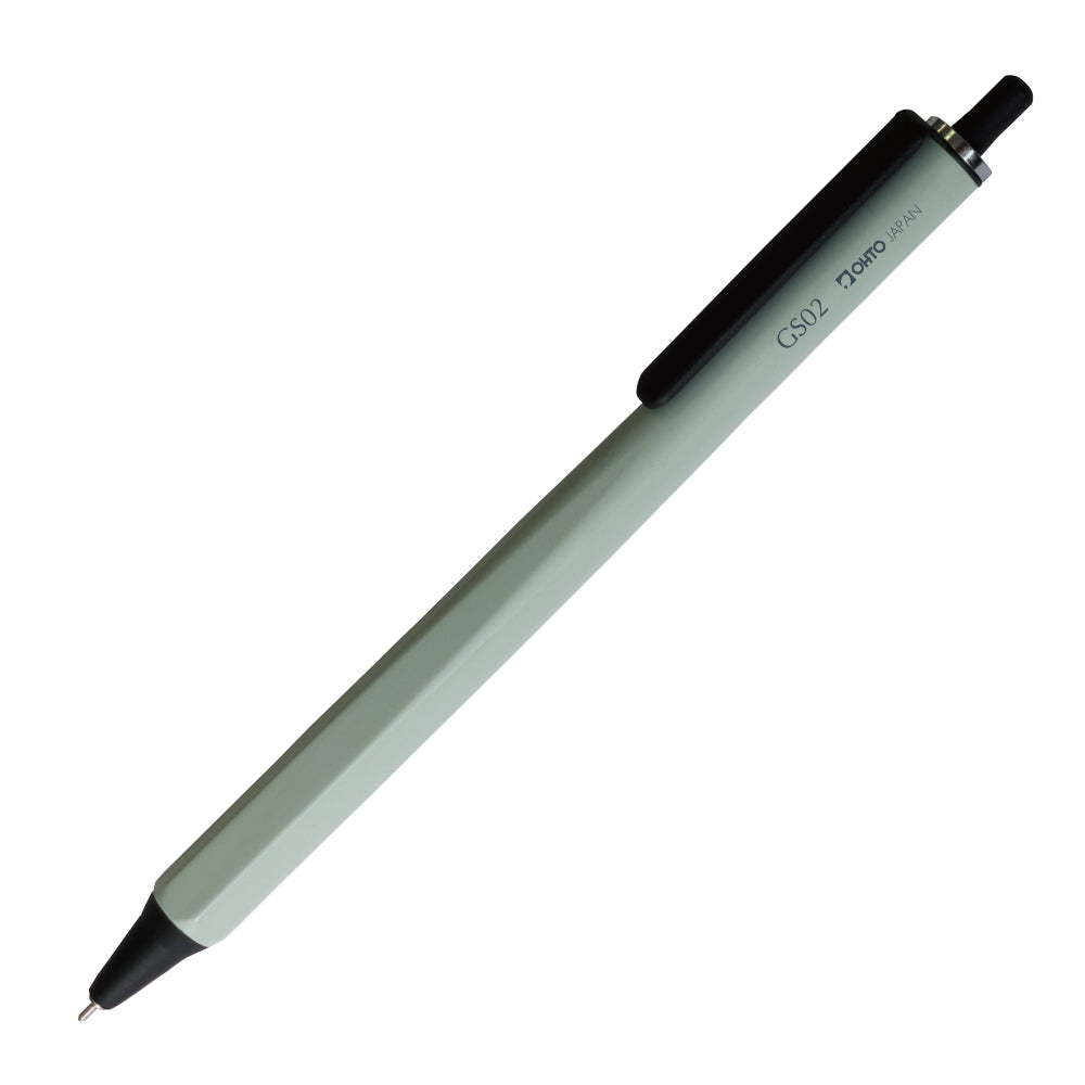OHTO GS02 Quick Drying 0.5mm Hexagonal Grip Black Ink Roller Gel Pen