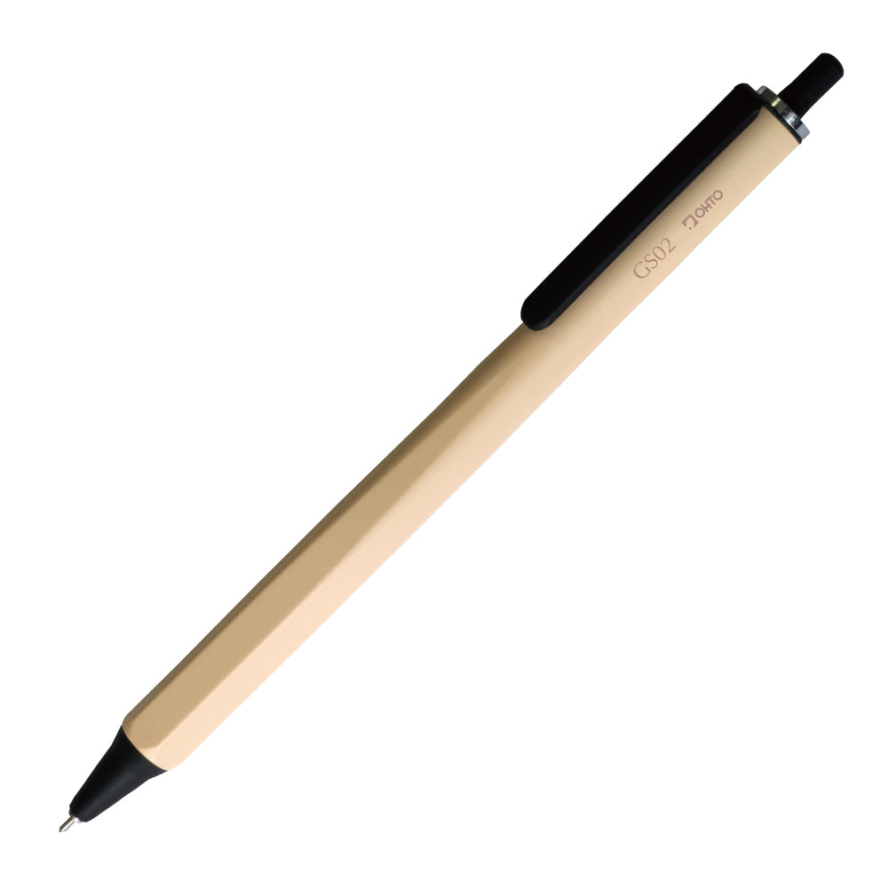 OHTO GS02 Quick Drying 0.5mm Hexagonal Grip Black Ink Roller Gel Pen