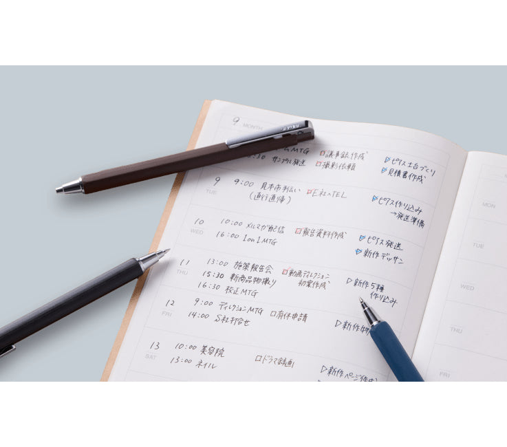 Sakura Ballsign iD 0.4mm Hexagonal Barrel Ballpoint Pens (Pack of 6)