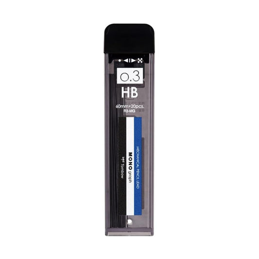 Tombow MONO graph MG 0.3mm HB Refill Leads (20 leads per tube)