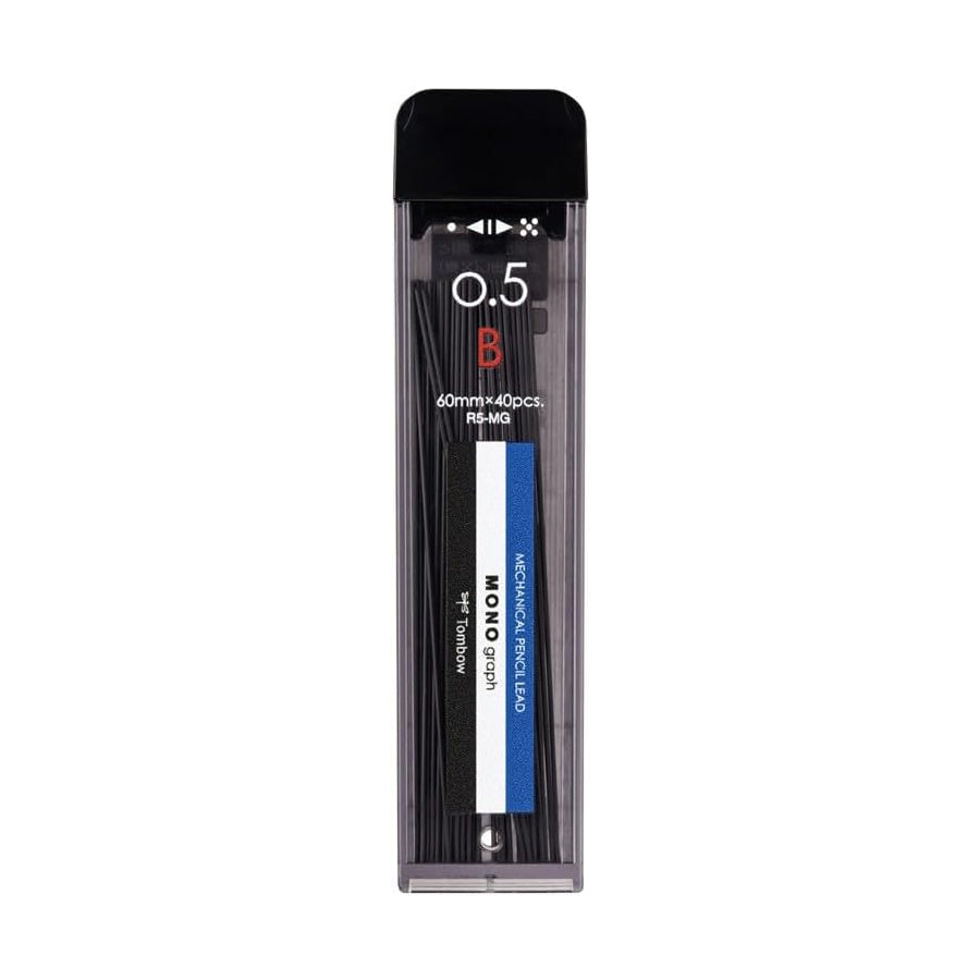 Tombow MONO graph MG 0.5mm B Refill Leads (40 leads per tube)
