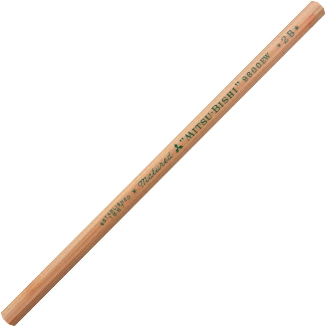 Uni 9800EW Hexagon Axis Mitsubishi Recycled Pencils (Pack of 12)