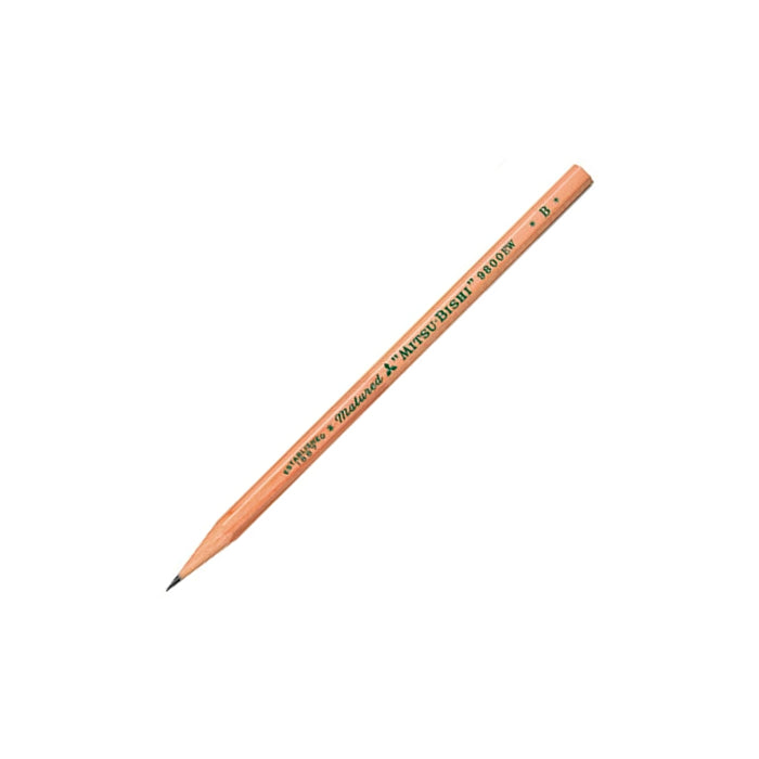 Uni 9800EW Hexagon Axis Mitsubishi Recycled Pencils (Pack of 12)