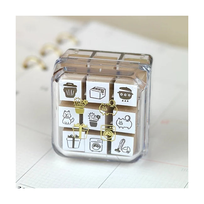 Beverly Planner Companion Mini Wood Stamp Set