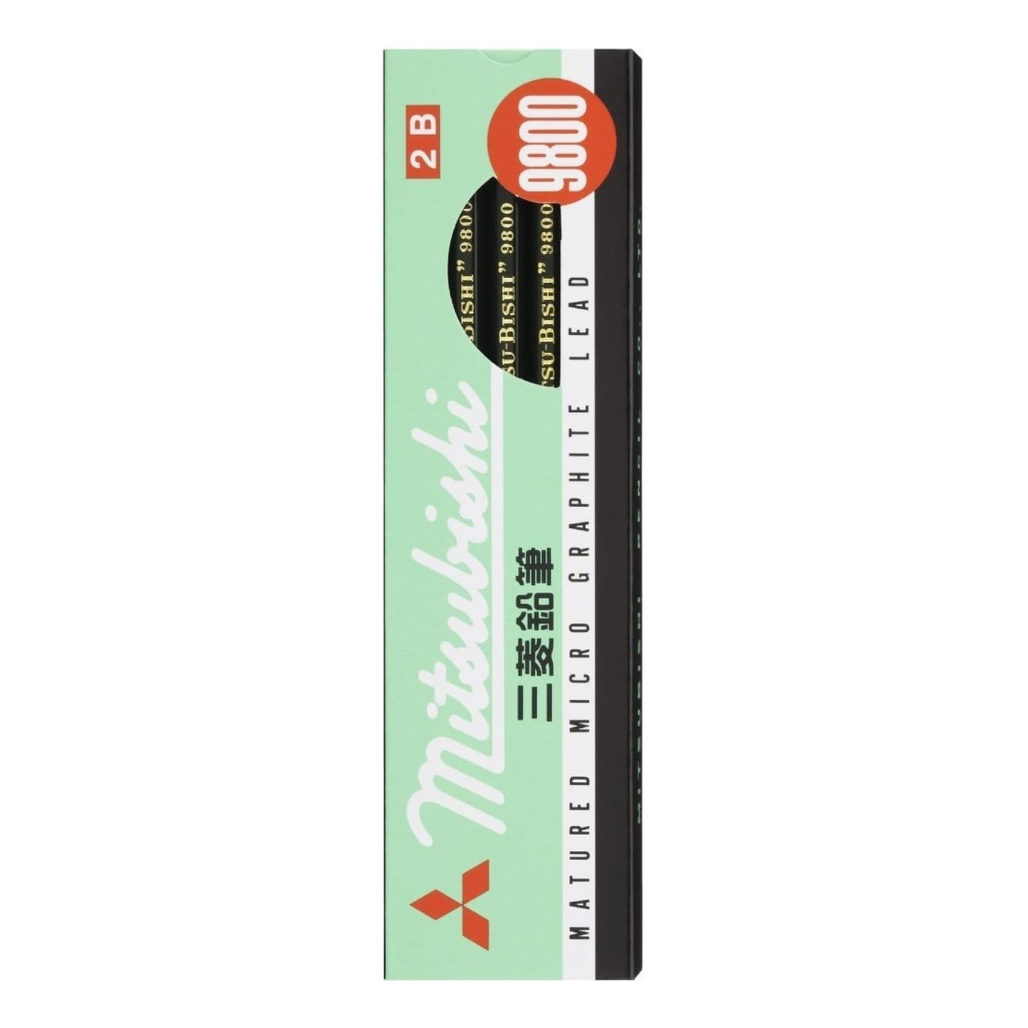 Uni 9800 Hexagon Axis Mitsubishi Pencils (Pack of 12)