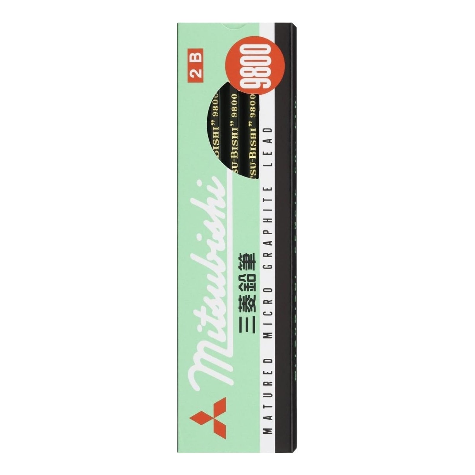 Uni 9800 Hexagon Axis Mitsubishi Pencils (Pack of 12)