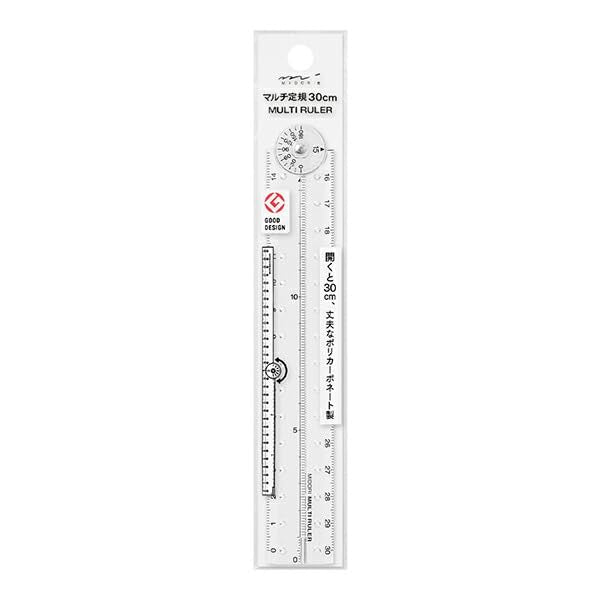 MIDORI Designphil 30cm Folding Multi Ruler