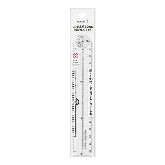 MIDORI Designphil 30cm Folding Multi Ruler