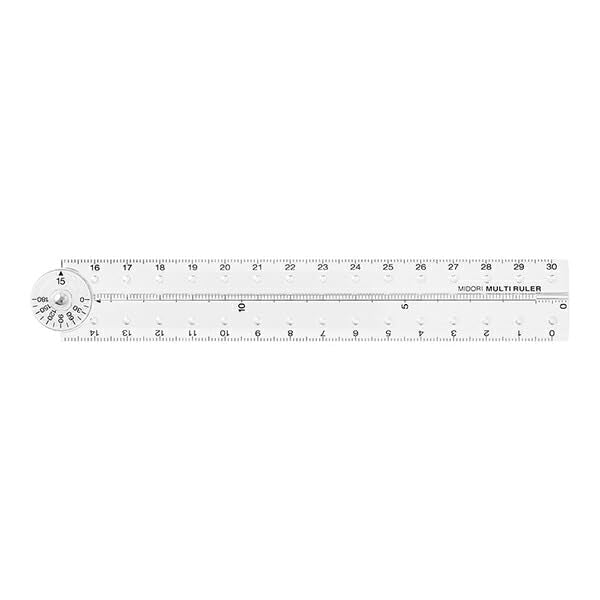 MIDORI Designphil 30cm Folding Multi Ruler