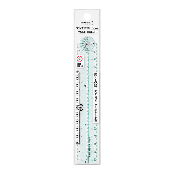 MIDORI Designphil 30cm Folding Multi Ruler