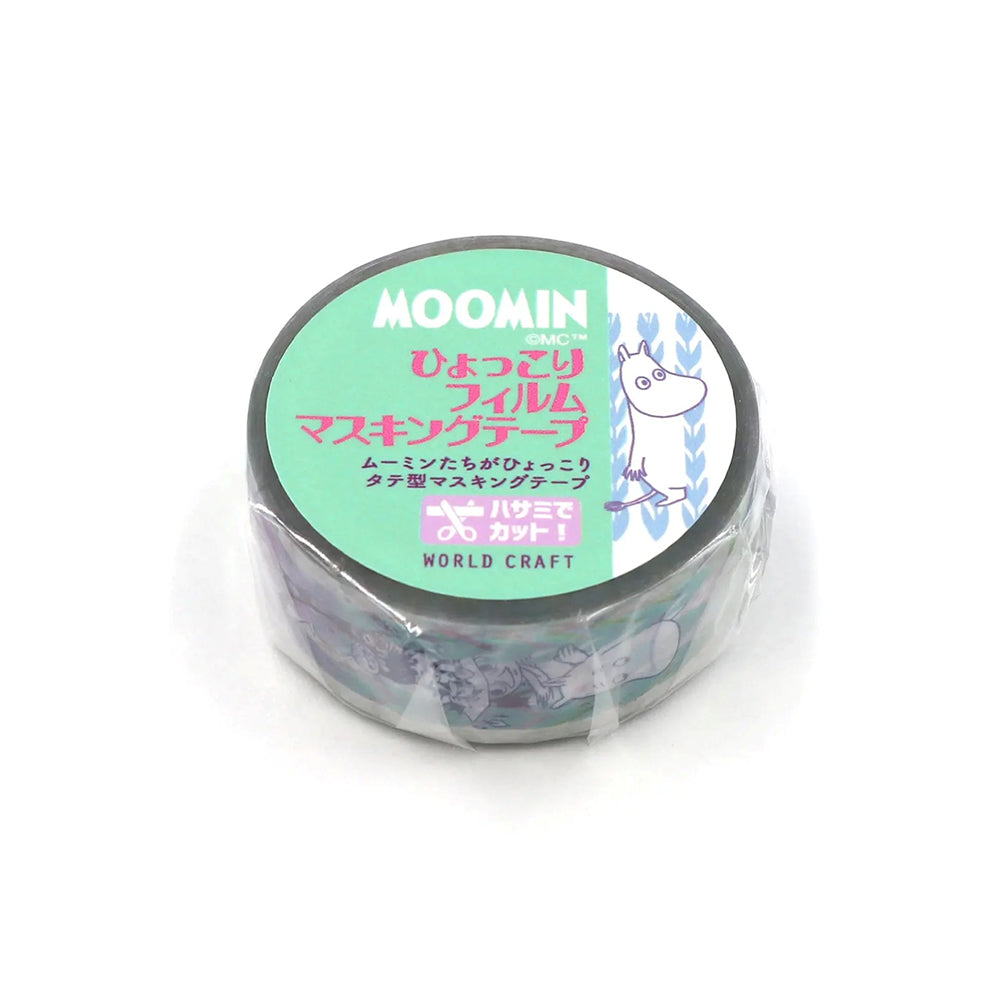 World Craft Moomin Characters Clear Film Masking Tape, 15mm x 5m