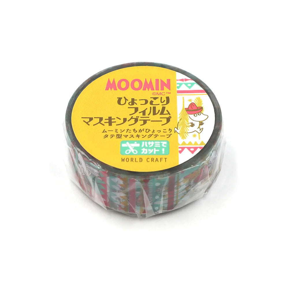 World Craft Moomin Characters Clear Film Masking Tape, 15mm x 5m