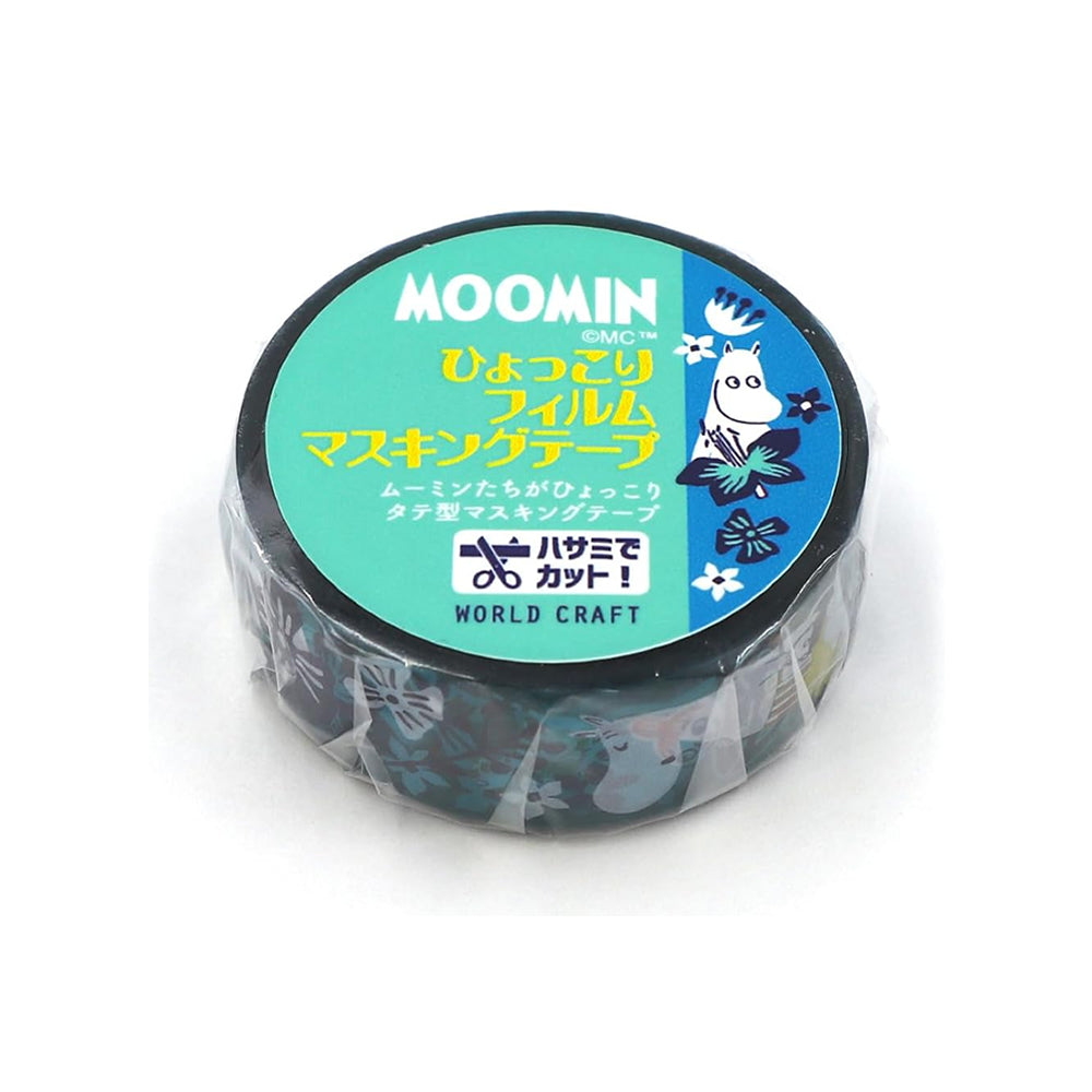 World Craft Moomin Characters Clear Film Masking Tape, 15mm x 5m