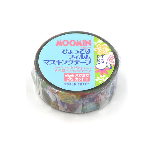 World Craft Moomin Characters Clear Film Masking Tape, 15mm x 5m