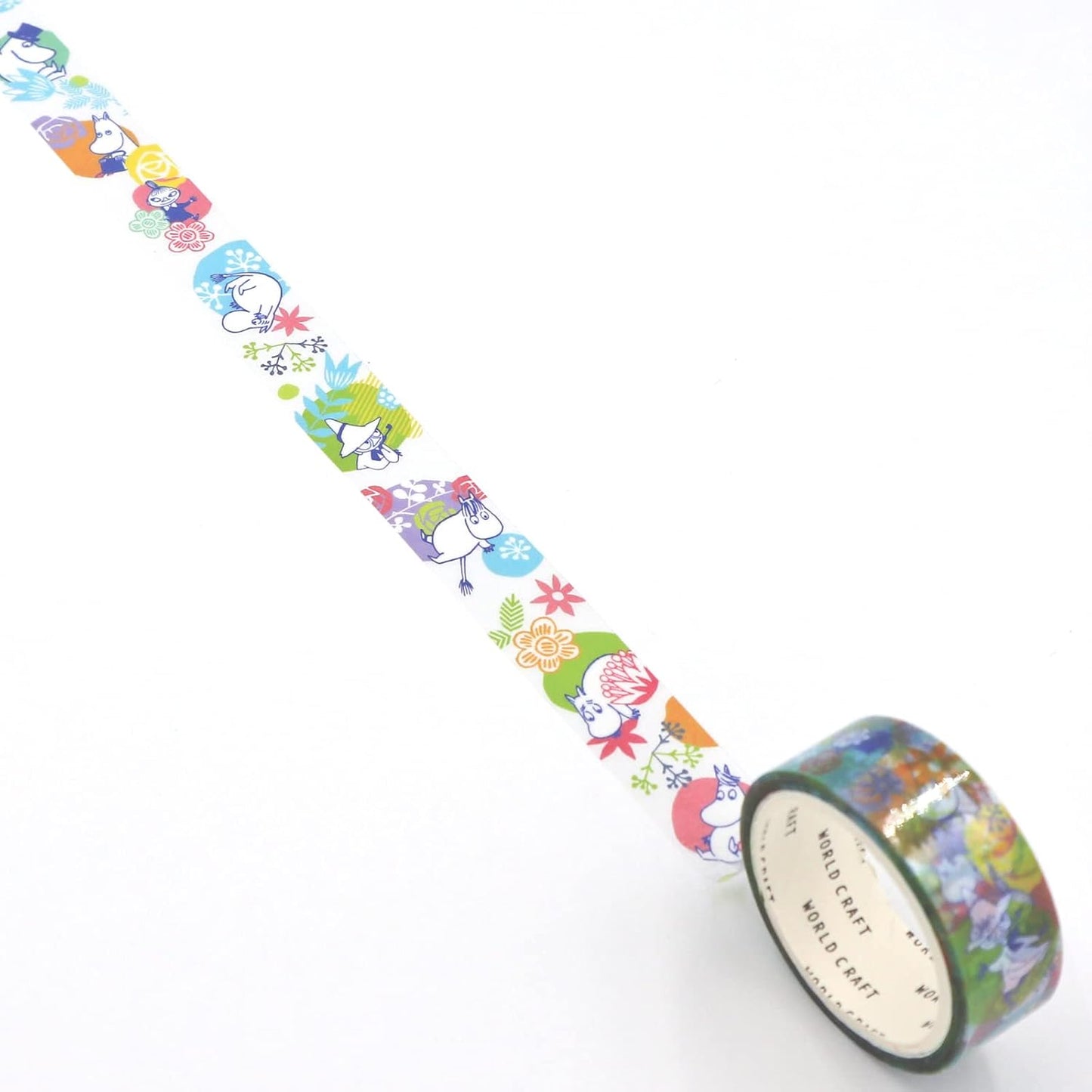 World Craft Moomin Characters Clear Film Masking Tape, 15mm x 5m