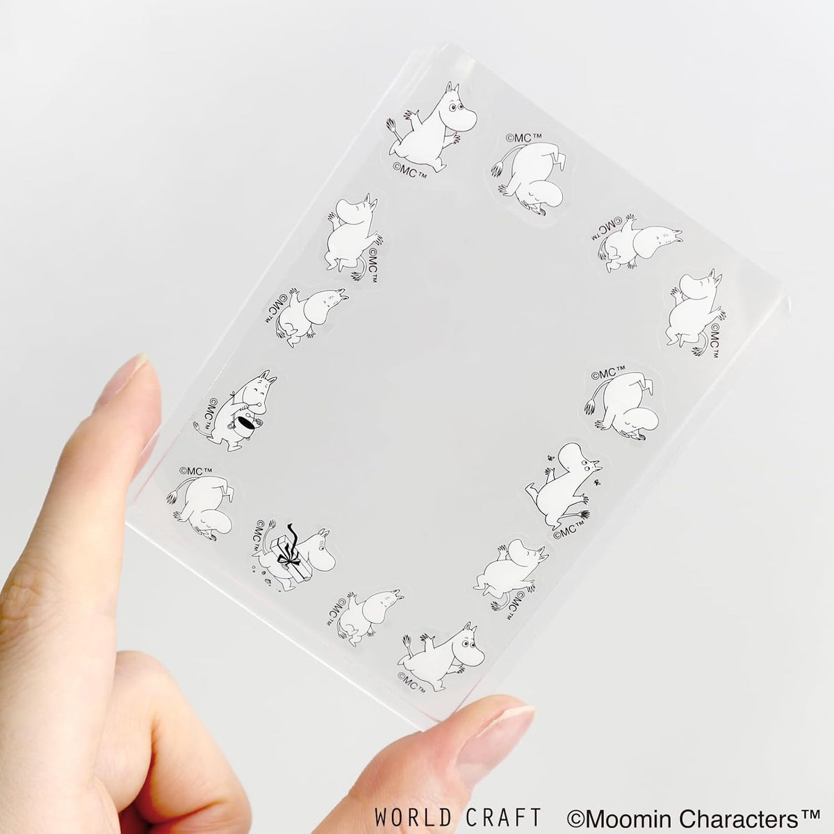 World Craft Moomin Face Series Die Cut Sticker Sheet, 7 Designs, 30pcs