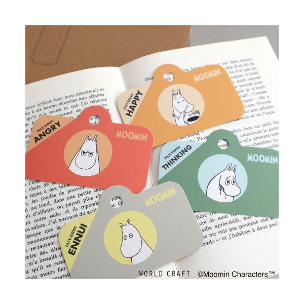 World Craft Moomin Face Series Die Cut Sticker Sheet, 7 Designs Each (Pack of 4)