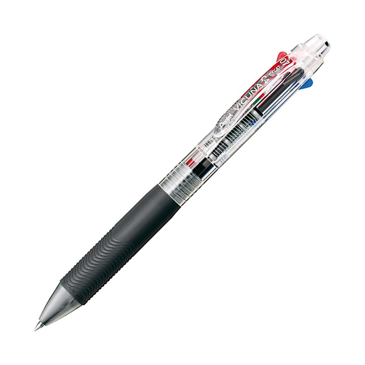 Pentel VICUNA 0.7mm Black, Blue, Red, Green 4-Colour Ballpoint Pen