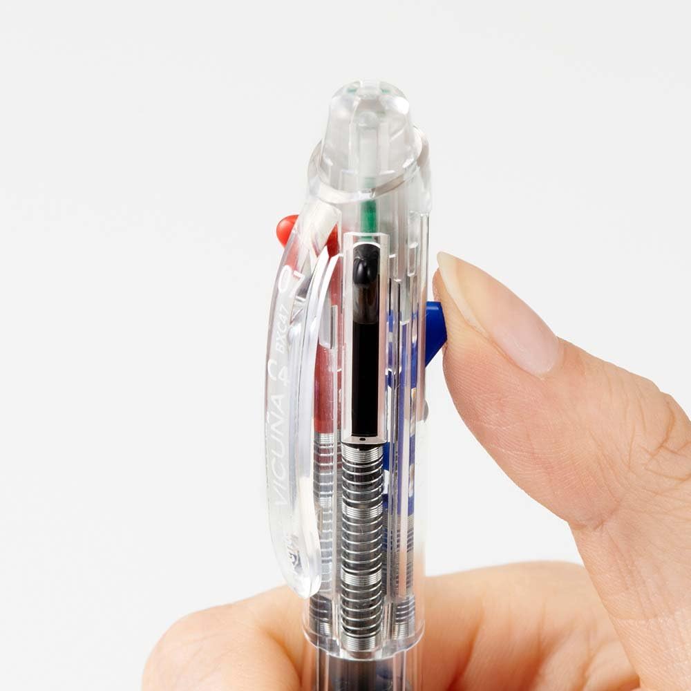 Pentel VICUNA 0.7mm Black, Blue, Red, Green 4-Colour Ballpoint Pen