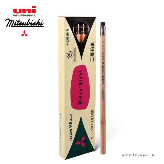 Uni 9852EW Hexagon Axis Eraser Tip Mitsu-Bishi Pencils (Pack of 12)