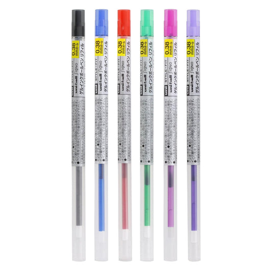 Uni STYLE FIT Signo 0.38mm Gel Ink Ballpoint Pen Refills (Pack of 6)