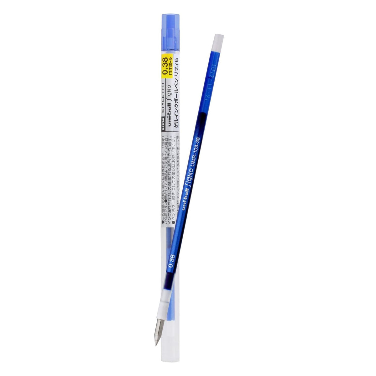 Uni STYLE FIT 5-Colour Black Pen Body, 0.38mm Pen Refills (Pack of 6)