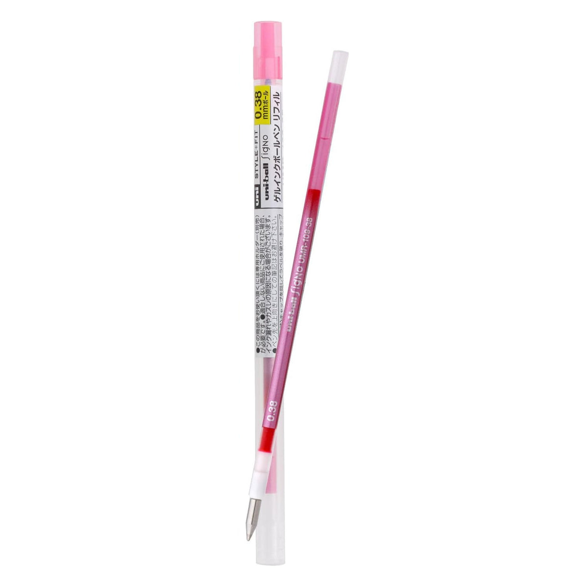 Uni STYLE FIT 5-Colour Metallic Pink Pen Body, 0.38mm Pen Refills (5pcs)