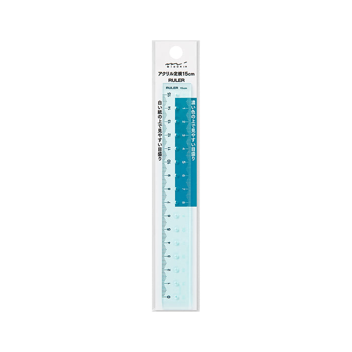 MIDORI Designphil Easy-to-read 15cm Ruler