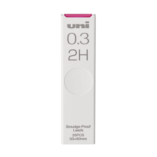 Uni 0.3mm Smudge-Proof Refill Leads (25pcs per tube)