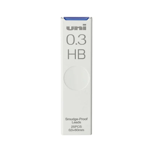 Uni 0.3mm Smudge-Proof Refill Leads (25pcs per tube)