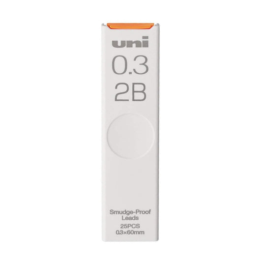 Uni 0.3mm Smudge-Proof Refill Leads (25pcs per tube)