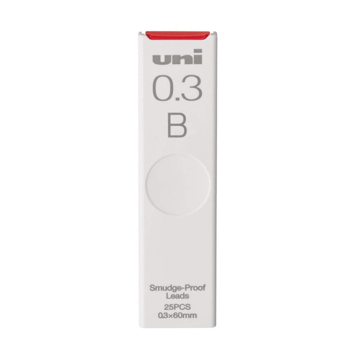 Uni 0.3mm Smudge-Proof 2H, H. HB, B and 2B Refill Leads (5 tubes)