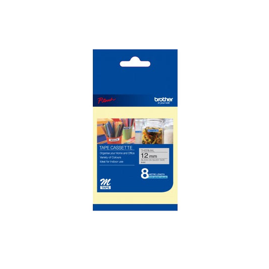Brother P-touch 12mm x 8m M-Tape Cassette