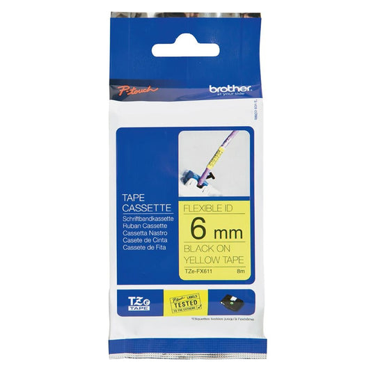Brother Flexible Laminated 6mm x 8m Tape Cassette