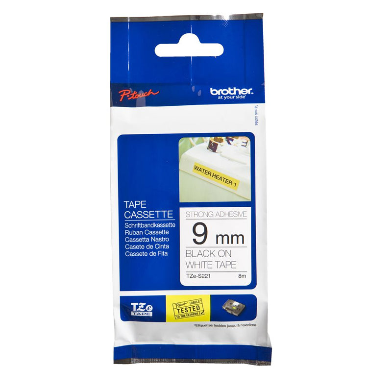 Brother Strong Adhesive 9mm x 8m Tape Cassette